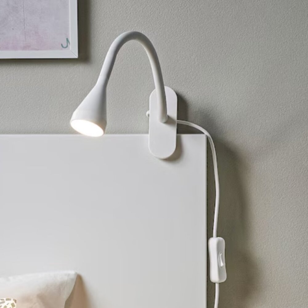 Ikea Navlinge Clamp Lamp Spotlight White
